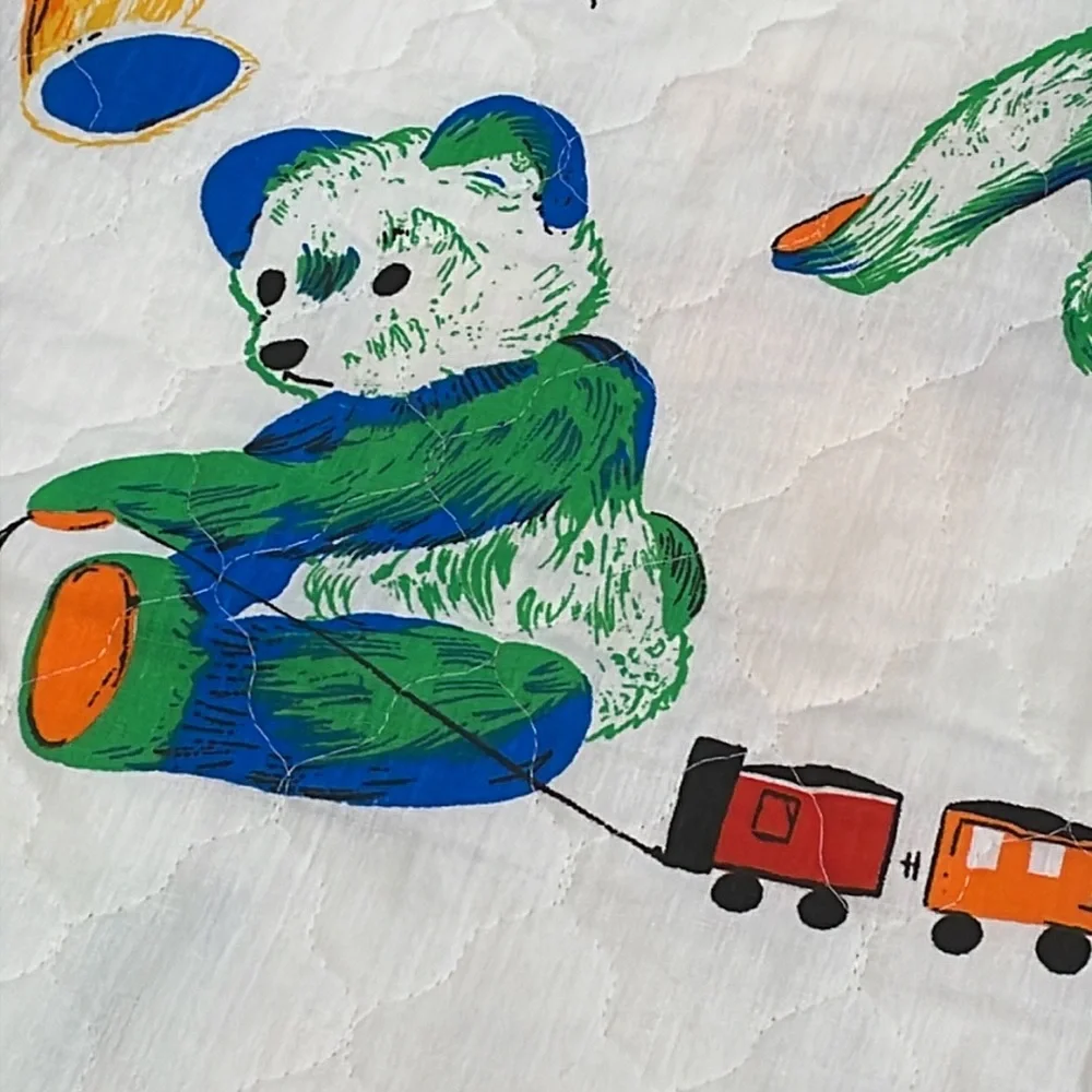 Vintage bears and toys fabric